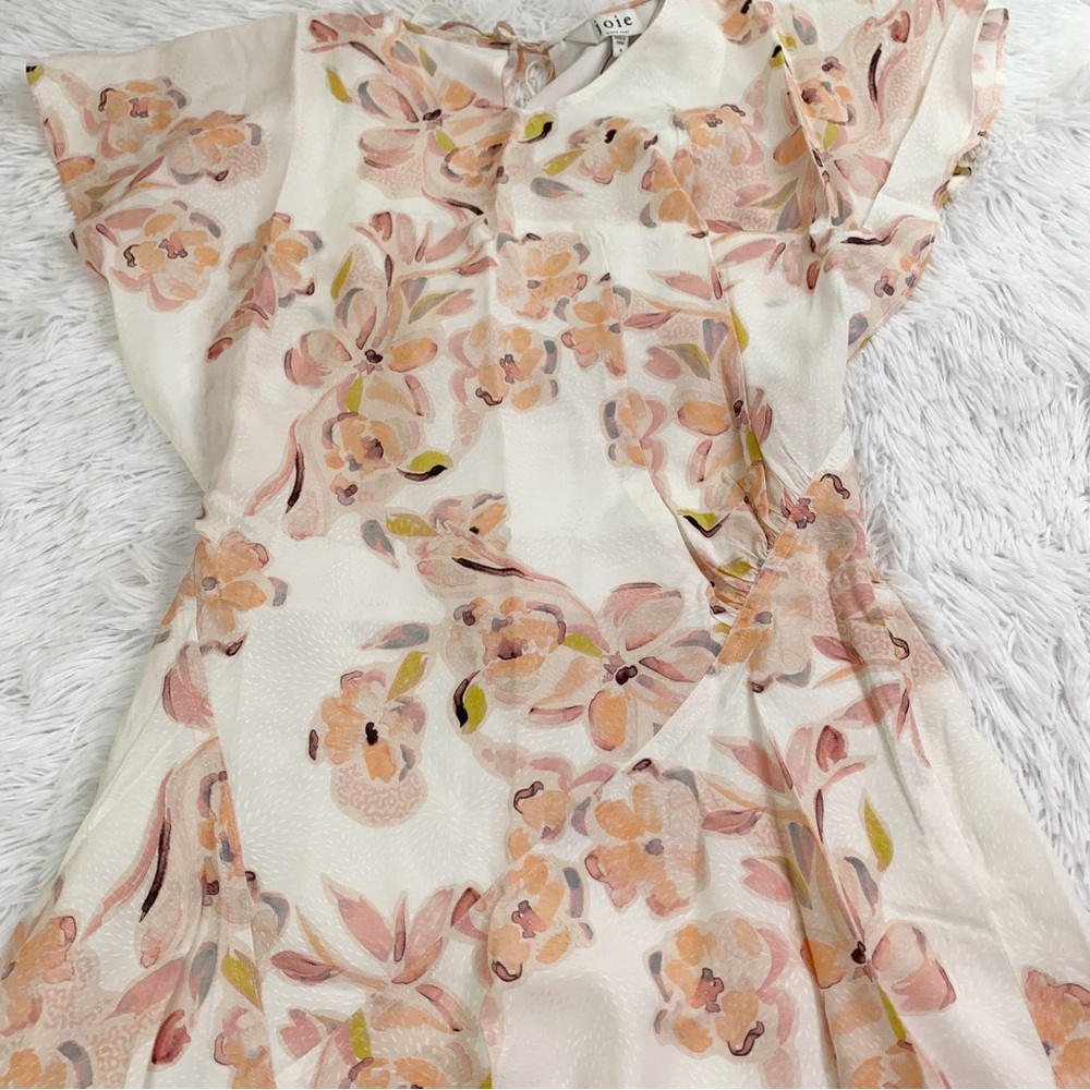 Joie‎ NWT short sleeve B neck Hunter Floral Shift Dress - Picture 3 of 12